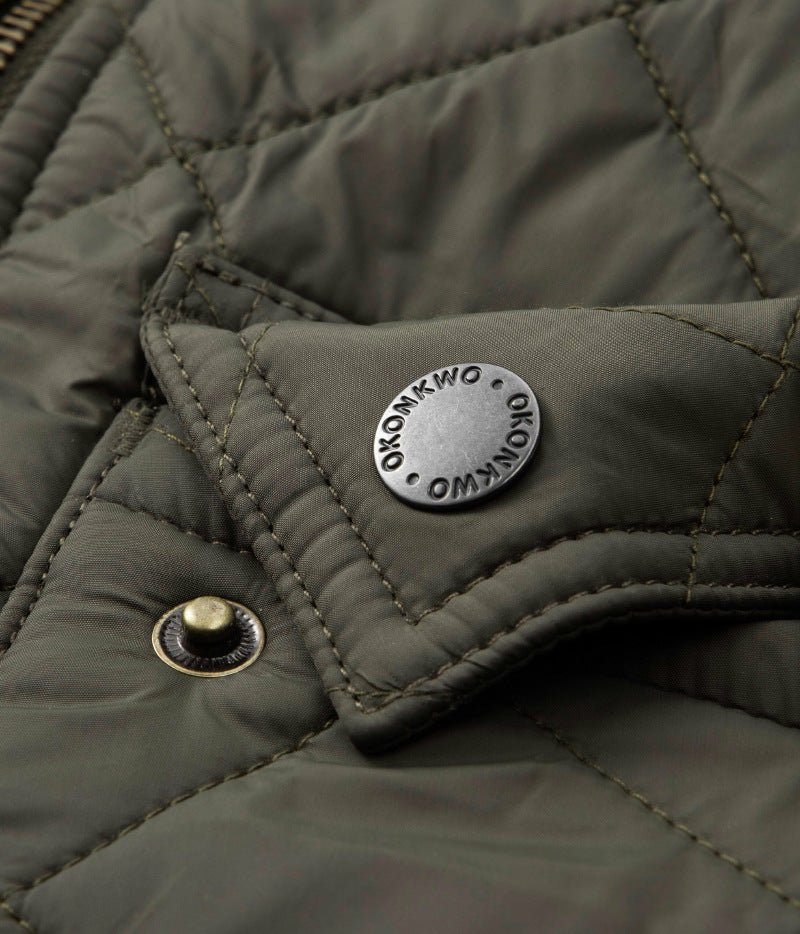 Men's Quilted Corduroy Plaid Jacket