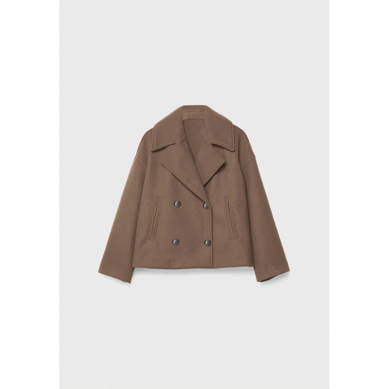 Ins Double-Breasted Lapel Blazer Jacket