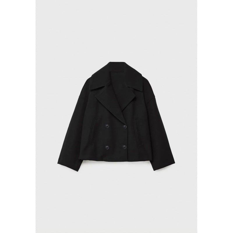 Ins Double-Breasted Lapel Blazer Jacket