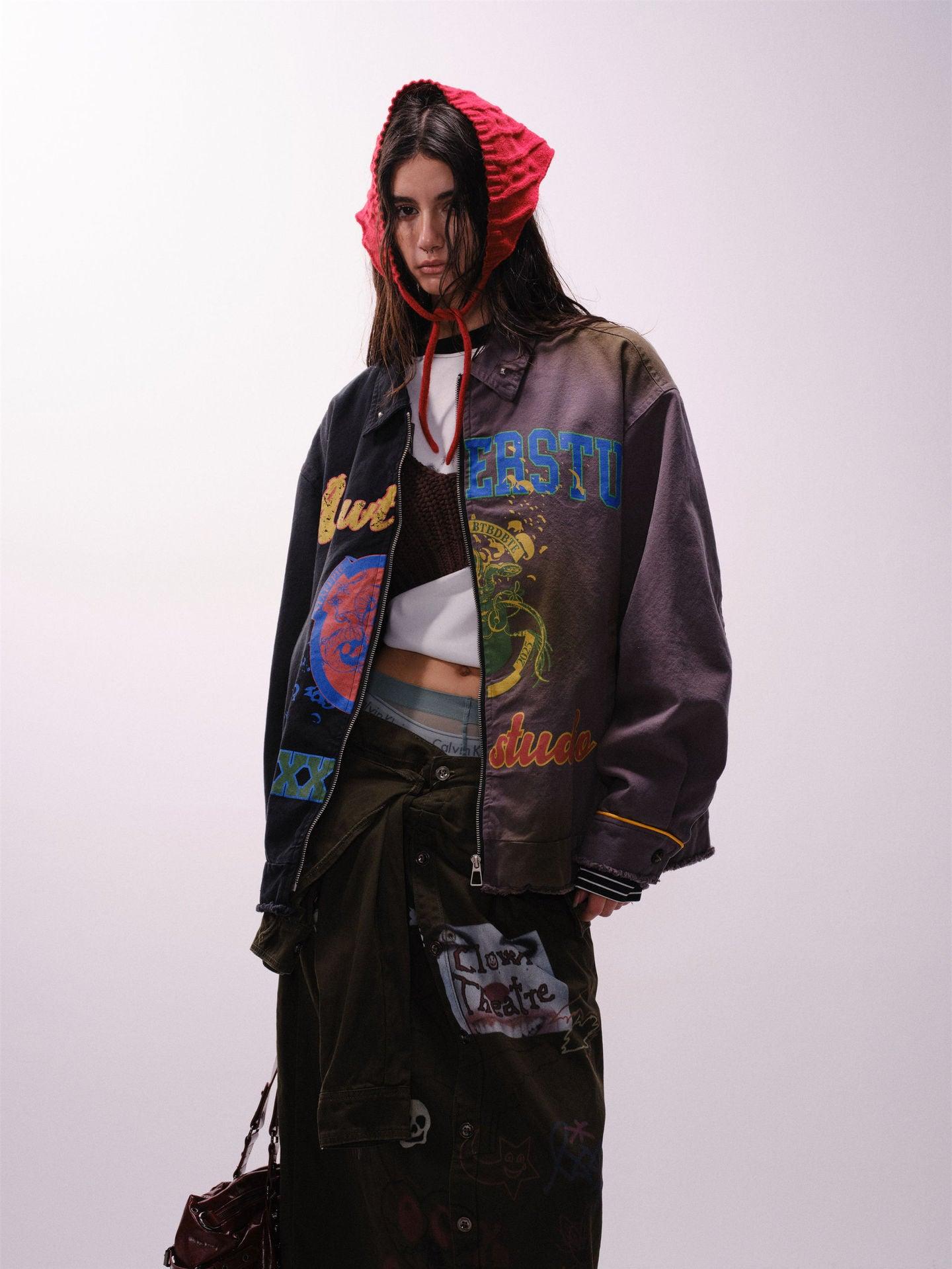 Graffiti Stitching Jacket