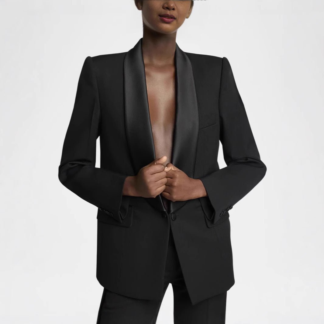 Business Temperament Slim-fit Collar Suit Coat