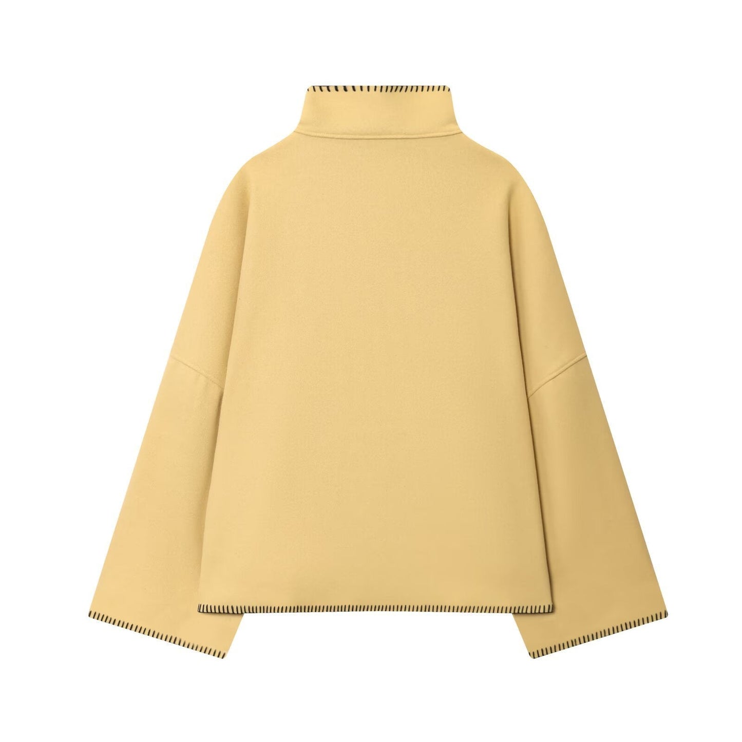Turtleneck Long Sleeve Baggy Coat