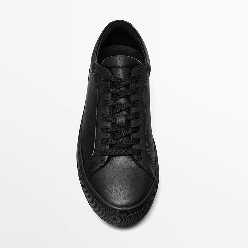 Lace-Up Leather Casual Sneakers
