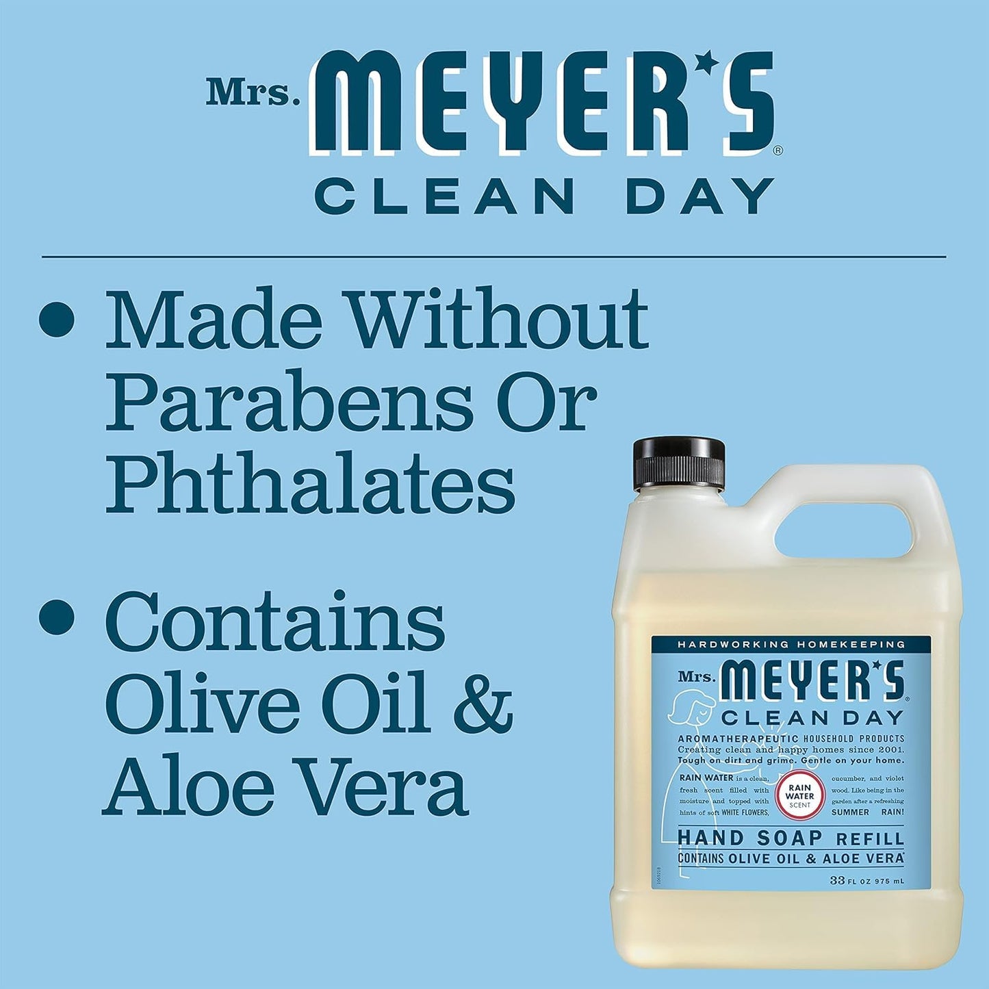 Mrs. Meyer's Clean Day Hand Soap Refill 2 CT – Lemon Verbena & Rain Water