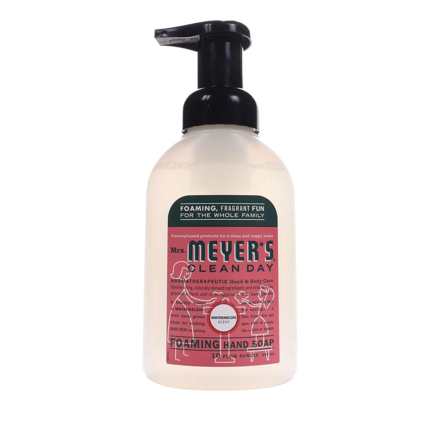 Mrs. Meyer's CLEAN DAY Watermelon Foaming Hand Soap – Pack of 4, 10 oz