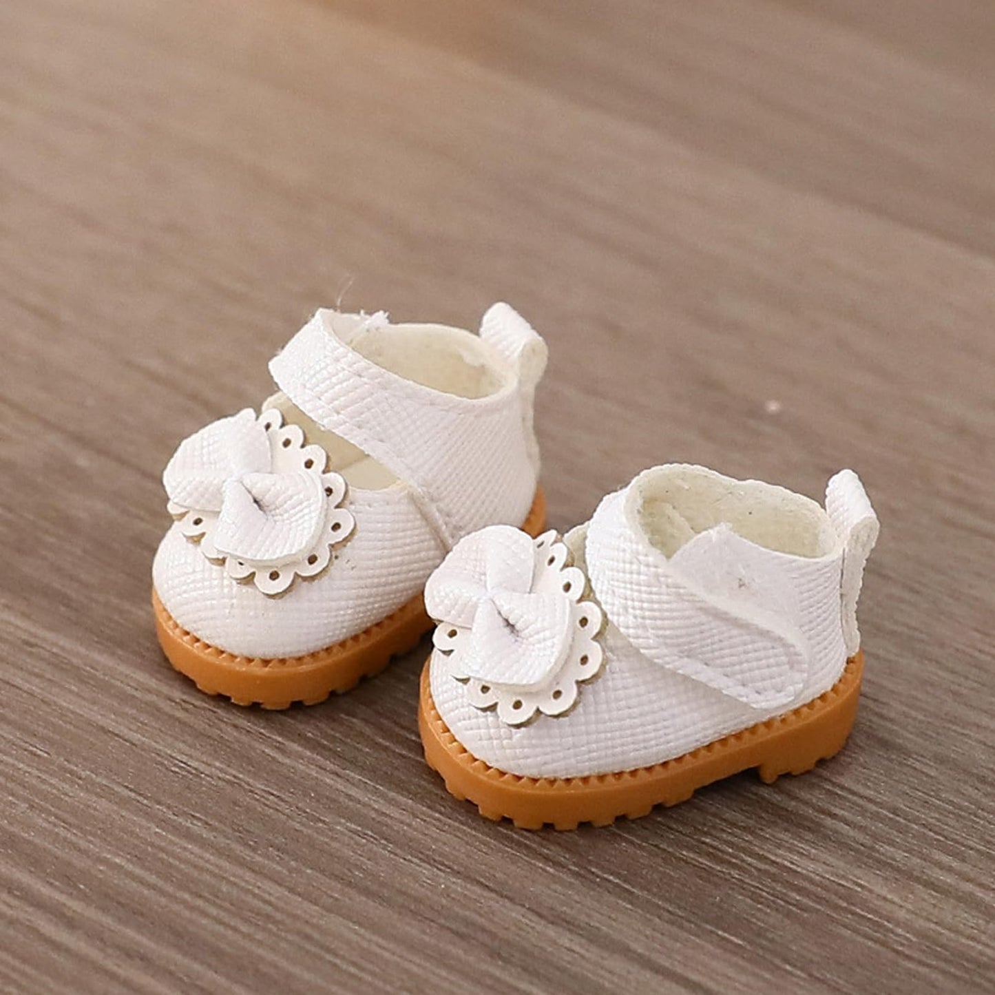 Mrwtesio Doll Shoes for 17 cm Lububu – White Shoes for Lububu Dolls | 17cm Doll Accessories