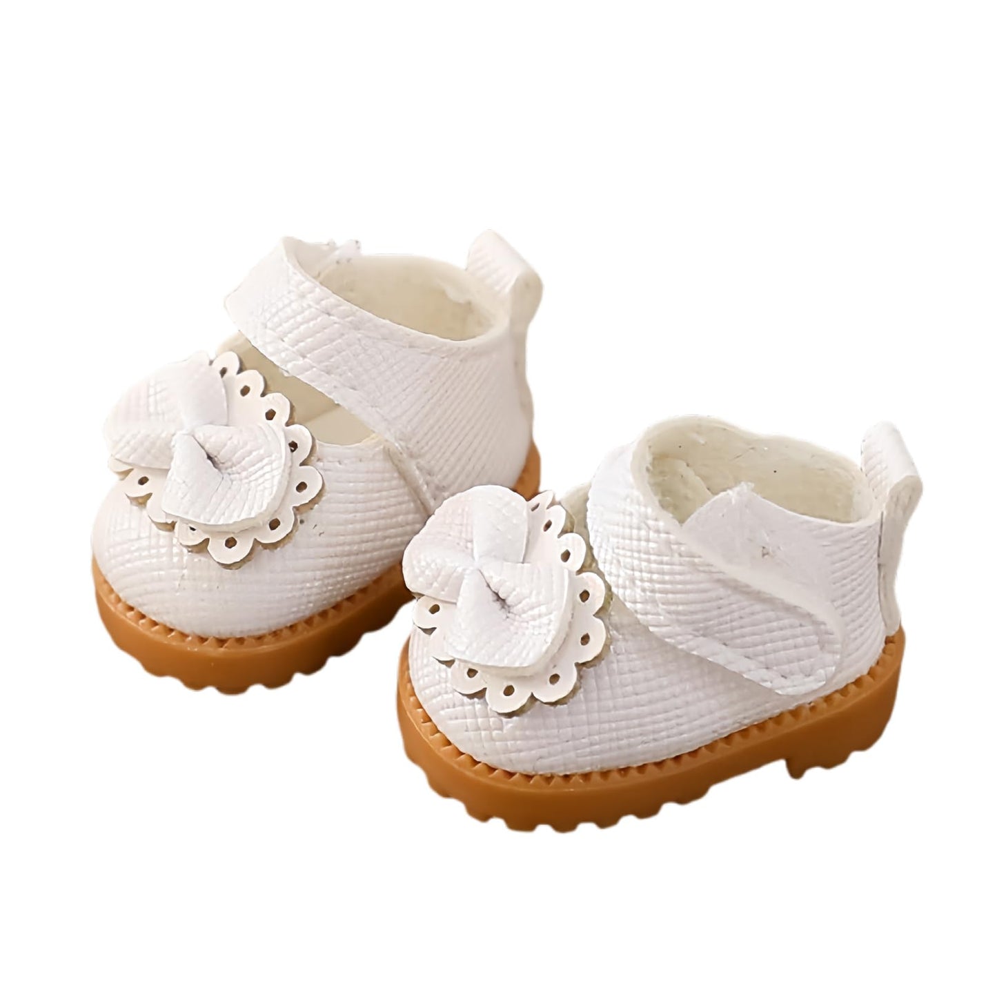Mrwtesio Doll Shoes for 17 cm Lububu – White Shoes for Lububu Dolls | 17cm Doll Accessories