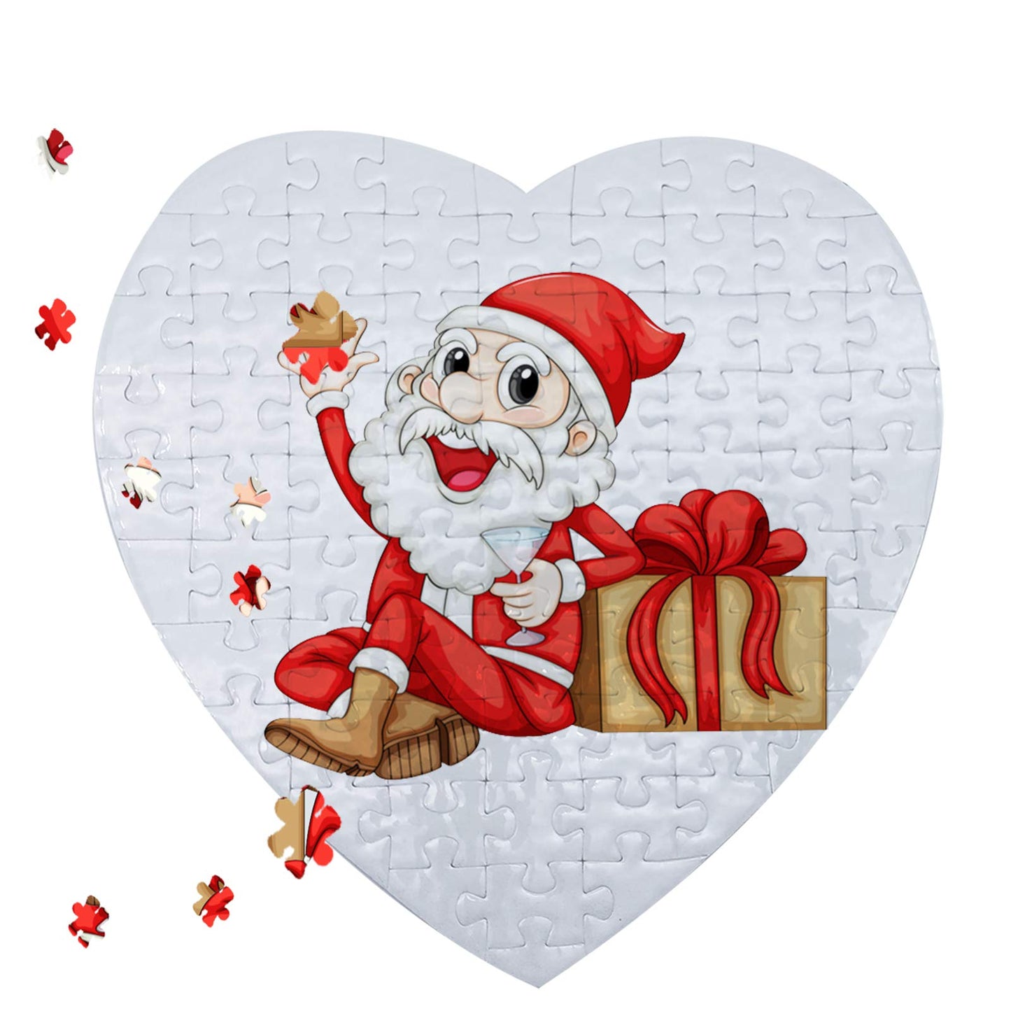 MS WGO 10 Sets Blank Sublimation Heart Puzzle – 75 Pieces, DIY Heat Transfer