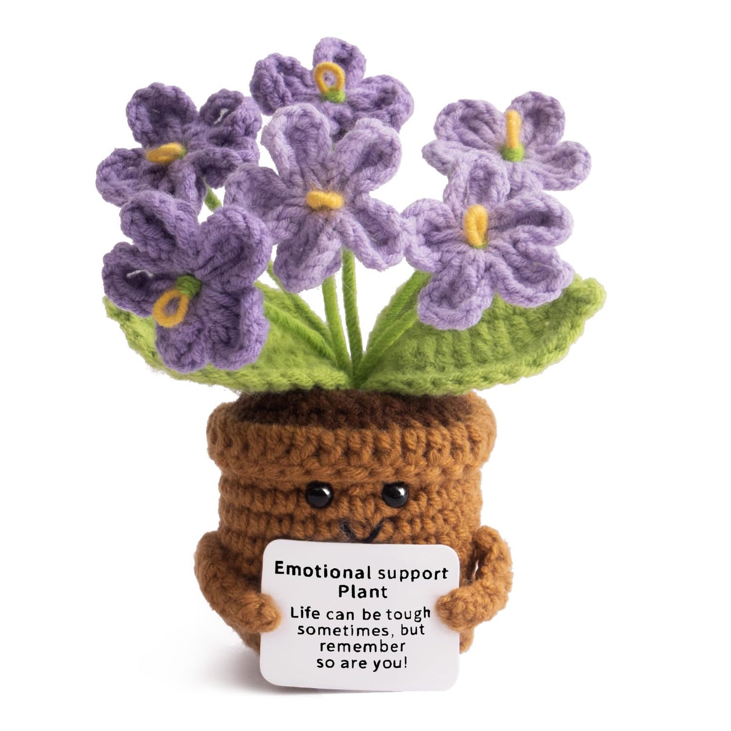 MS ZHENQIAO Handmade Positive Flower Crochet – Inspirational Gift for Women