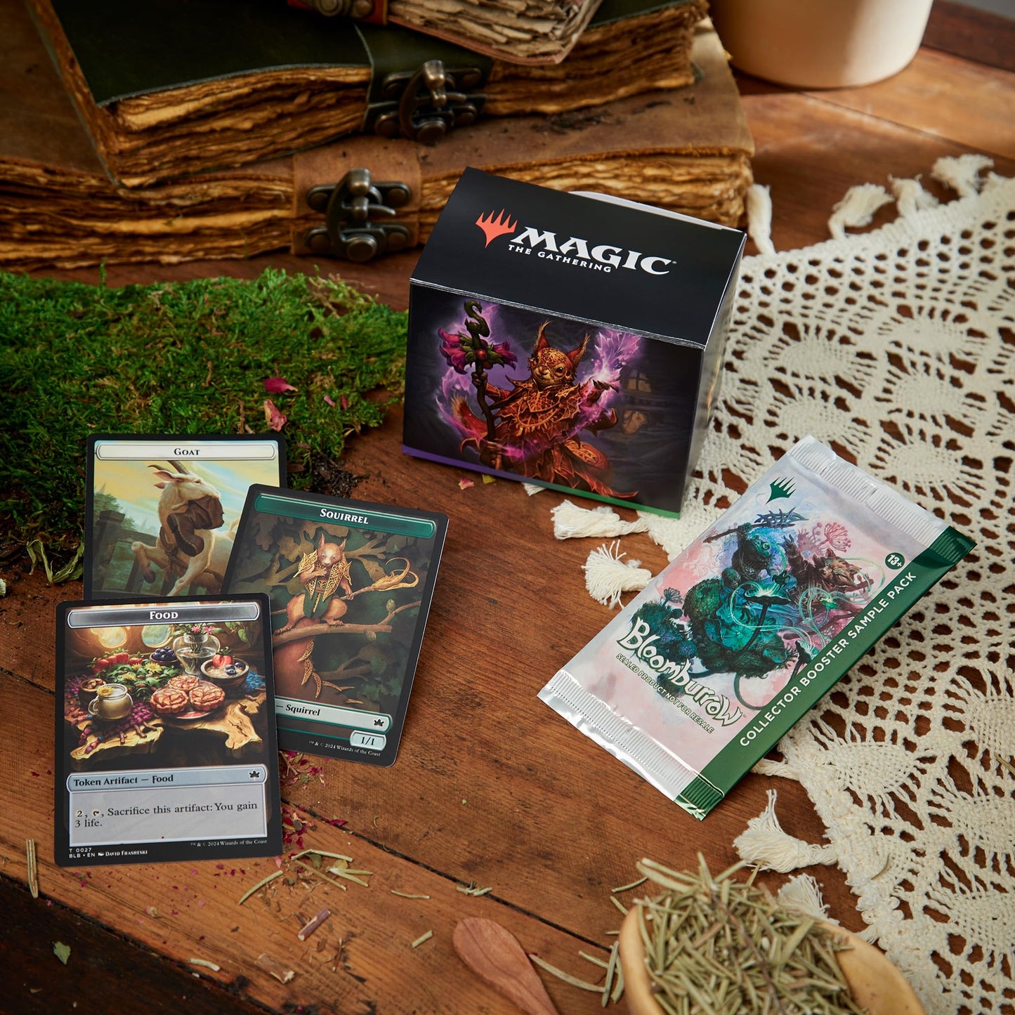 Magic: The Gathering Bloomburrow Commander Deck – Squirreled Away (100-Card Set + Booster Pack)