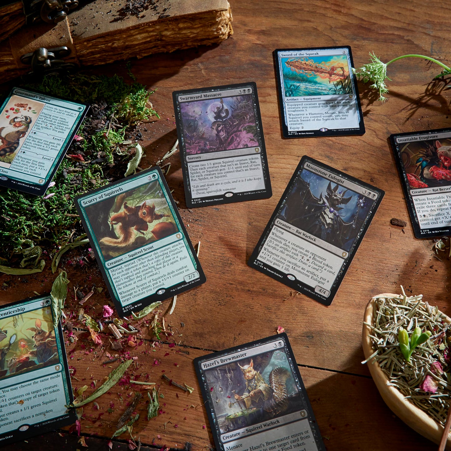 Magic: The Gathering Bloomburrow Commander Deck – Squirreled Away (100-Card Set + Booster Pack)