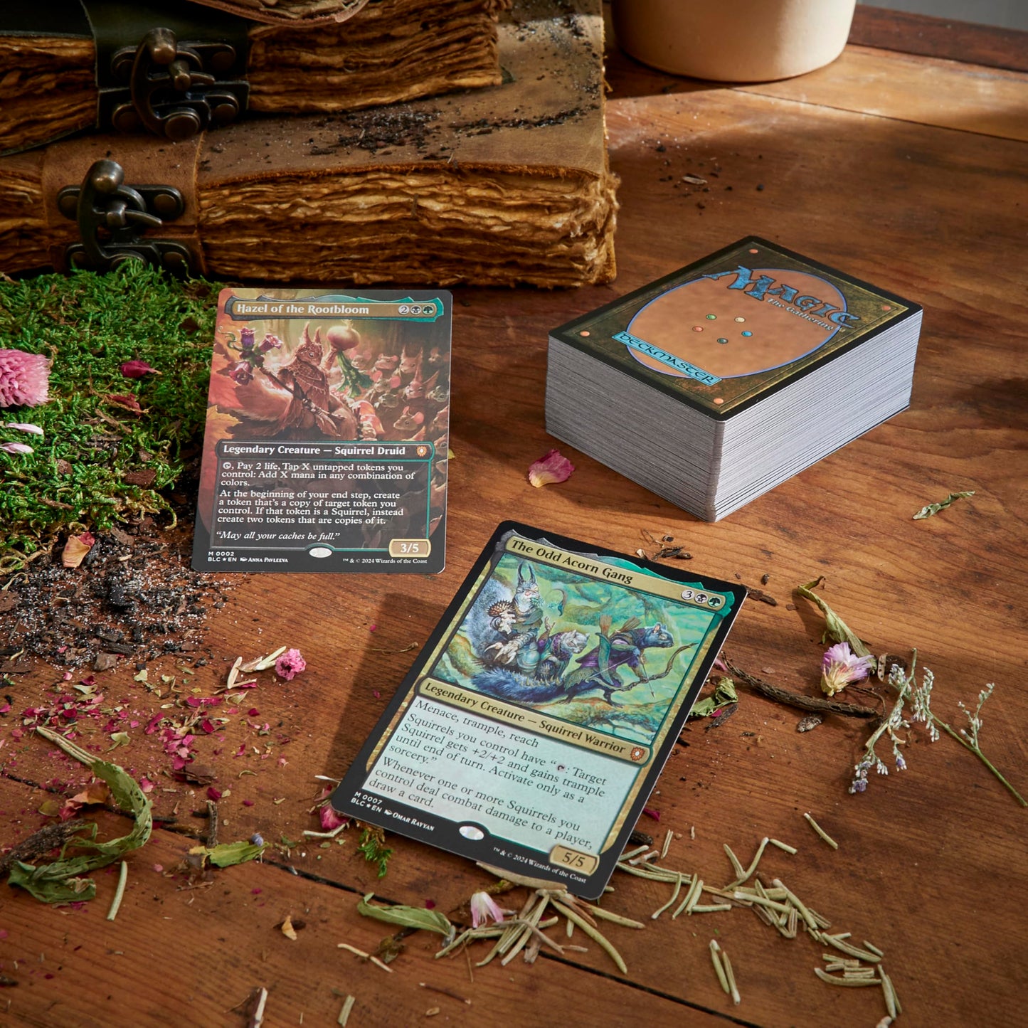 Magic: The Gathering Bloomburrow Commander Deck – Squirreled Away (100-Card Set + Booster Pack)