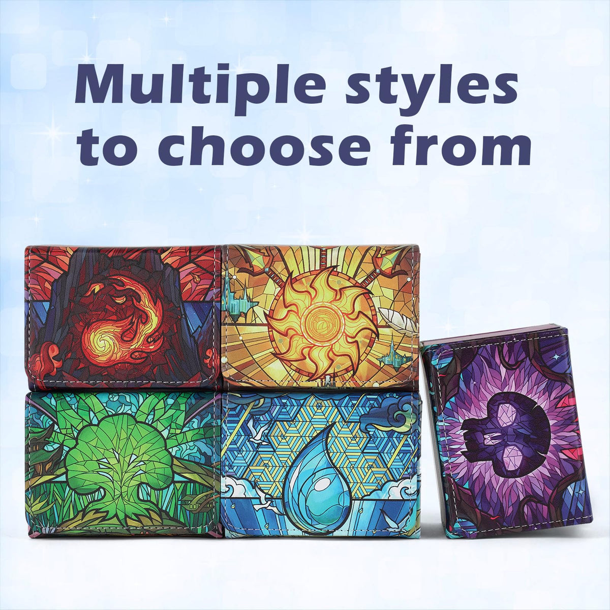MTGPRO Deck Box for MTG Cards – Holds 120+ Sleeved Cards, PU Leather Magnetic Case