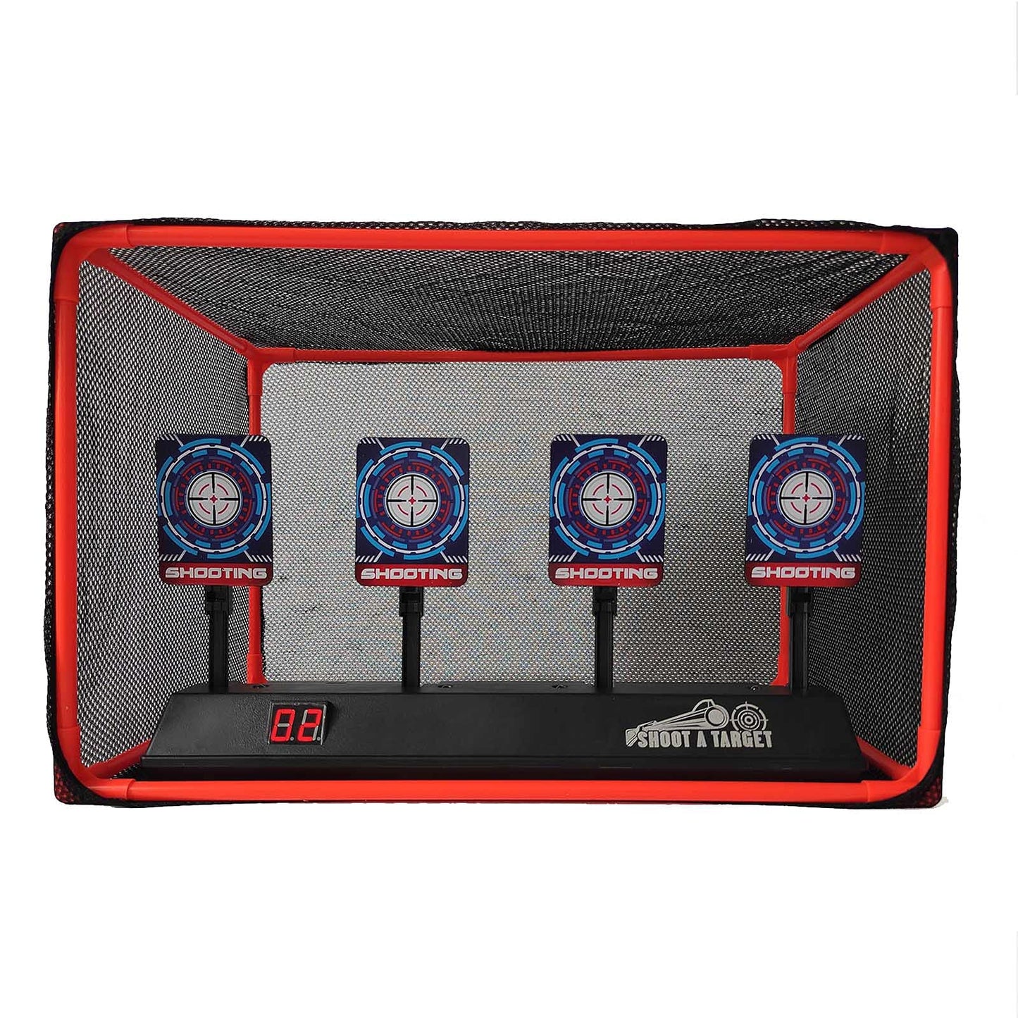 MTISGREAT Electronic Auto-Reset Shooting Target with Net – Kid-Friendly Toy Gun Practice Gift (Ages 3+)