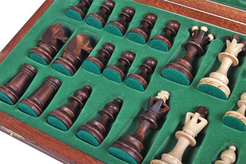 Chess and Games Shop Muba | Handcrafted 16in Wooden Chess Set for 1-2 Players