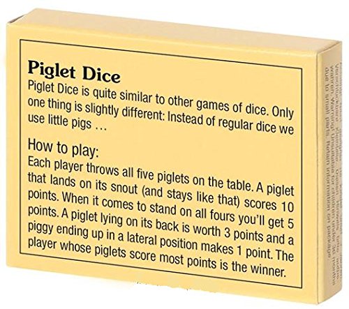 Chess and Games Shop Muba Piglet Dice – Roll Your Pigs Party Game