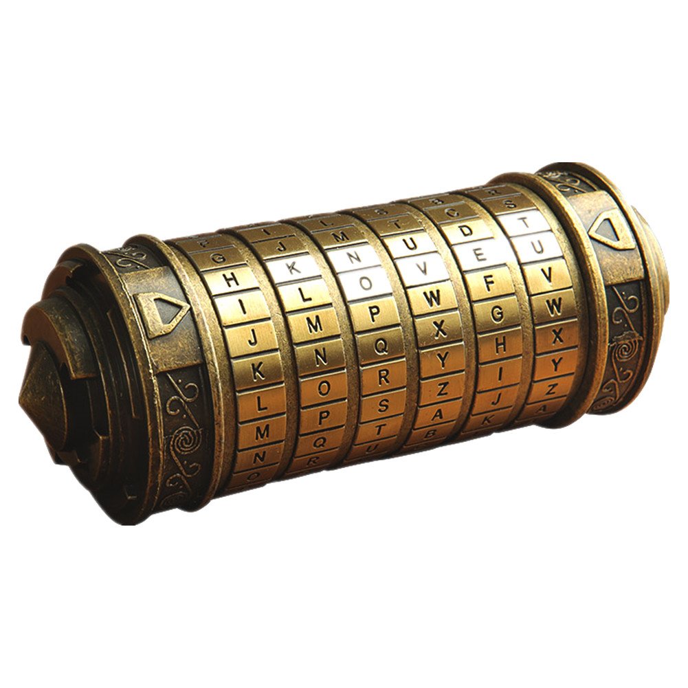 MUCHENGGIFT Da Vinci Code Mini Cryptex – Creative Puzzle Gift Box for Her