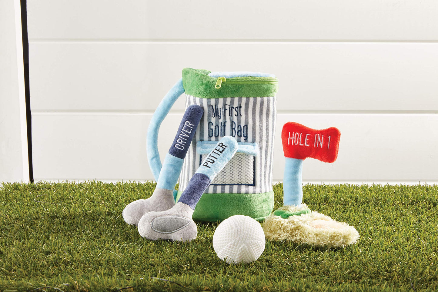 Mud Pie My Golf Bag Plush Set – 5-Piece Interactive Kids Golf Toy