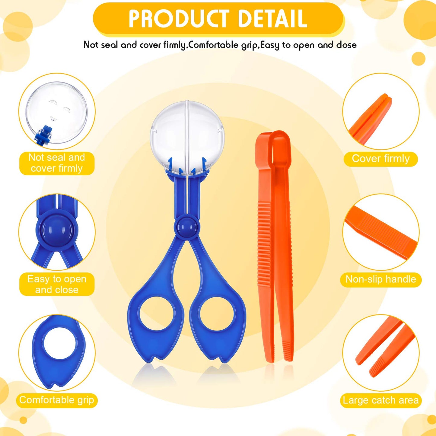 Mudder 12-Piece Fine Motor Skill Toys: Handy Scoopers & Jumbo Tweezers for Outdoor Exploration