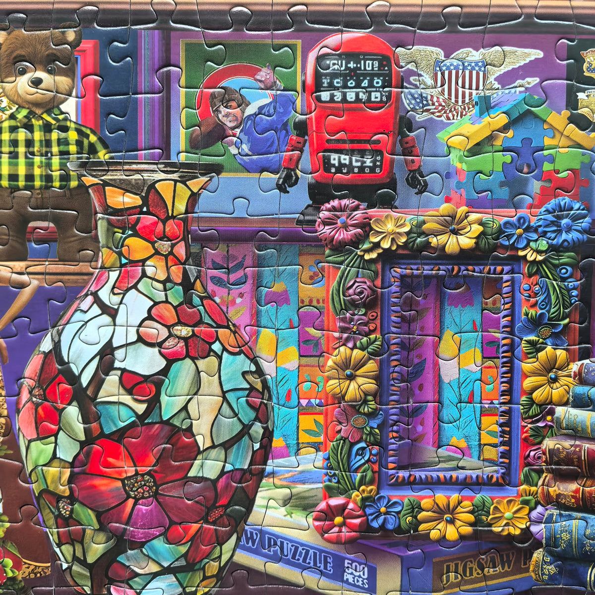 Mulic 500-Piece Puzzles for Adults – Collected 2 Licensed by Chris Bigelow – Retro Back to The Past