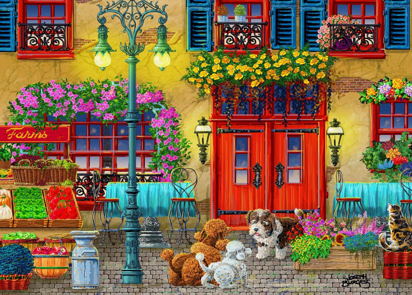 Mulic Artist Joseph Burgess 500-Piece Puzzle for Adults – Jigsaw (Very Hungry)