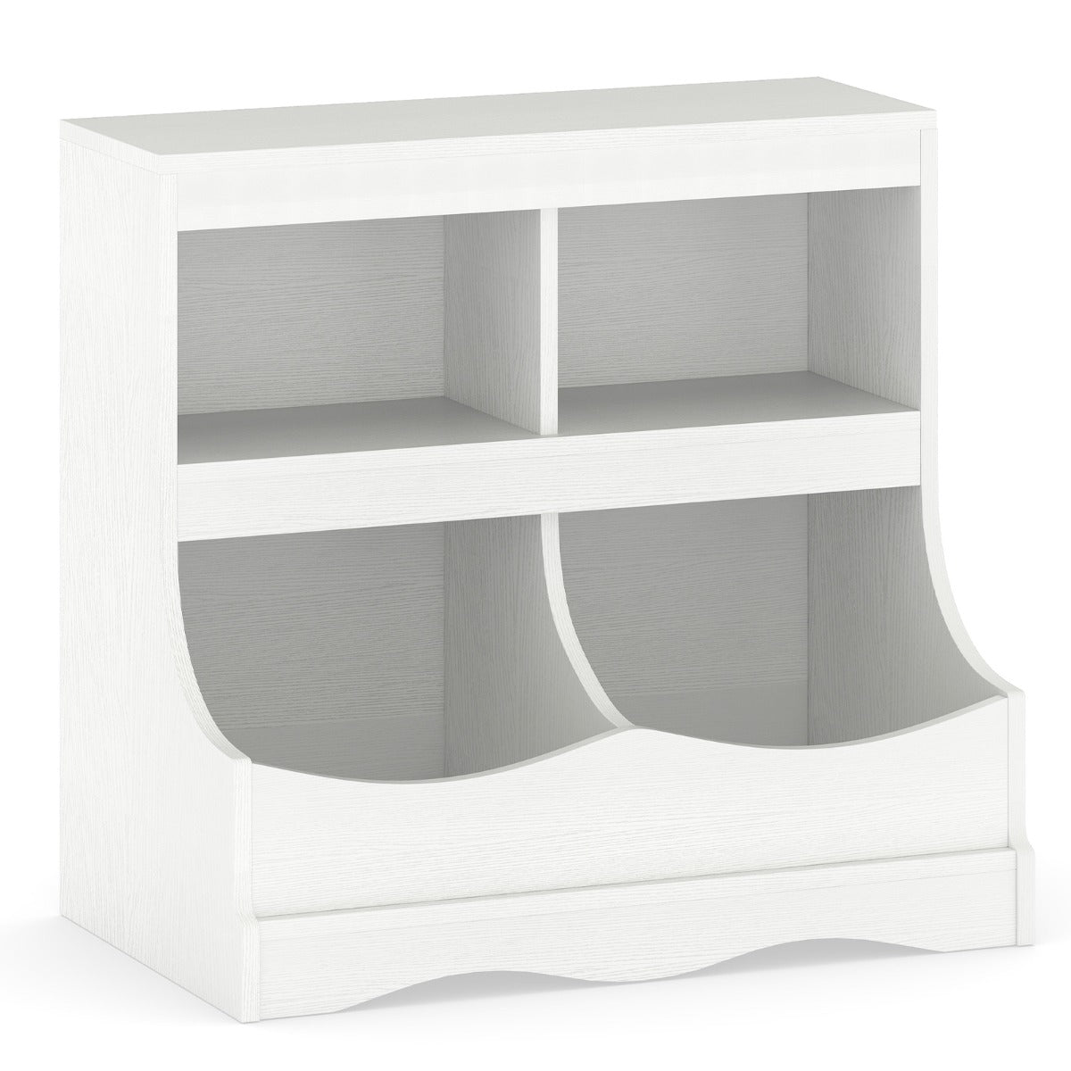 Multi-Bin Toy Storage Cabinet for Children's Room and Playroom-Grey