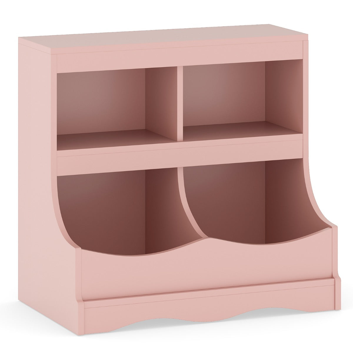 Multi-Bin Toy Storage Cabinet for Children's Room and Playroom-Grey