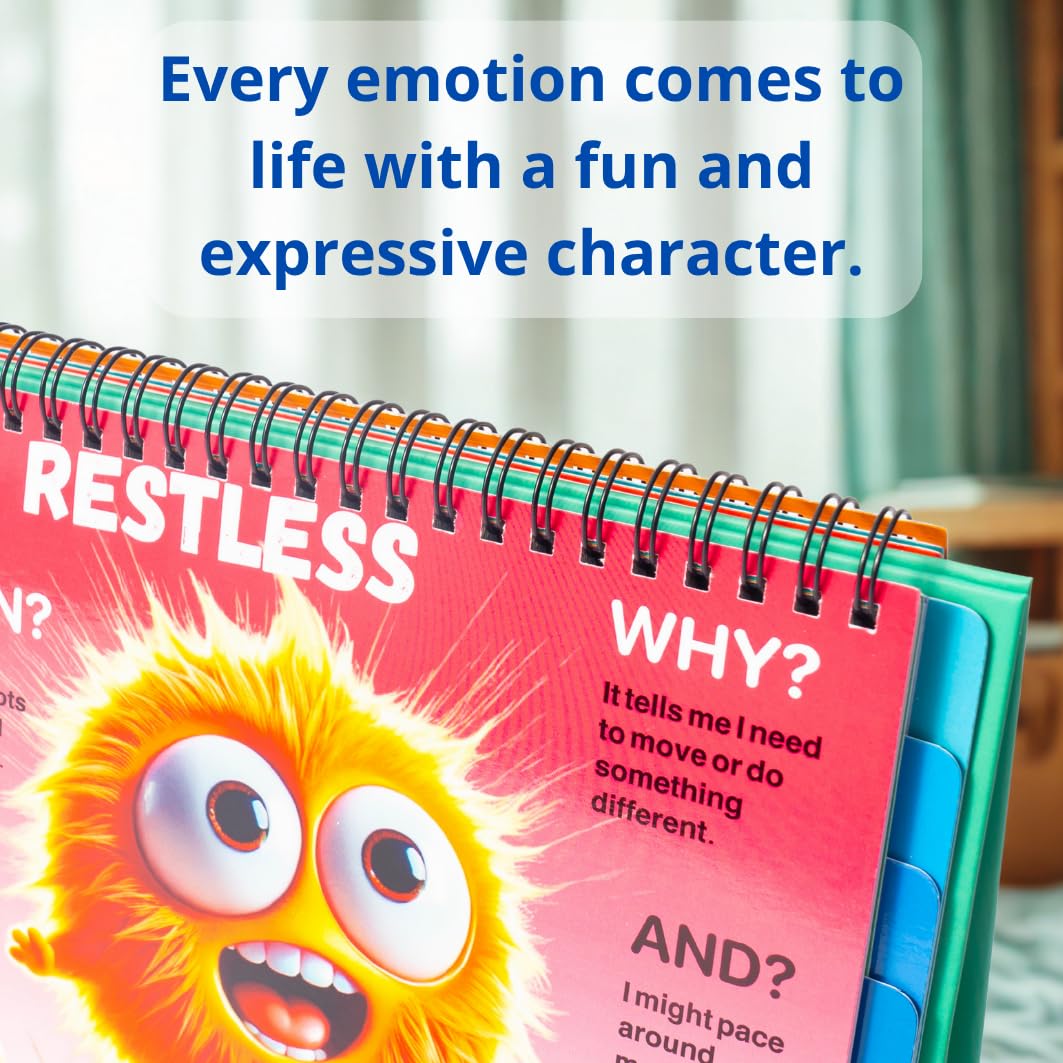 Multi-Memo Emotion Flipbook for Kids | Feelings Builder for Home, School & Therapy