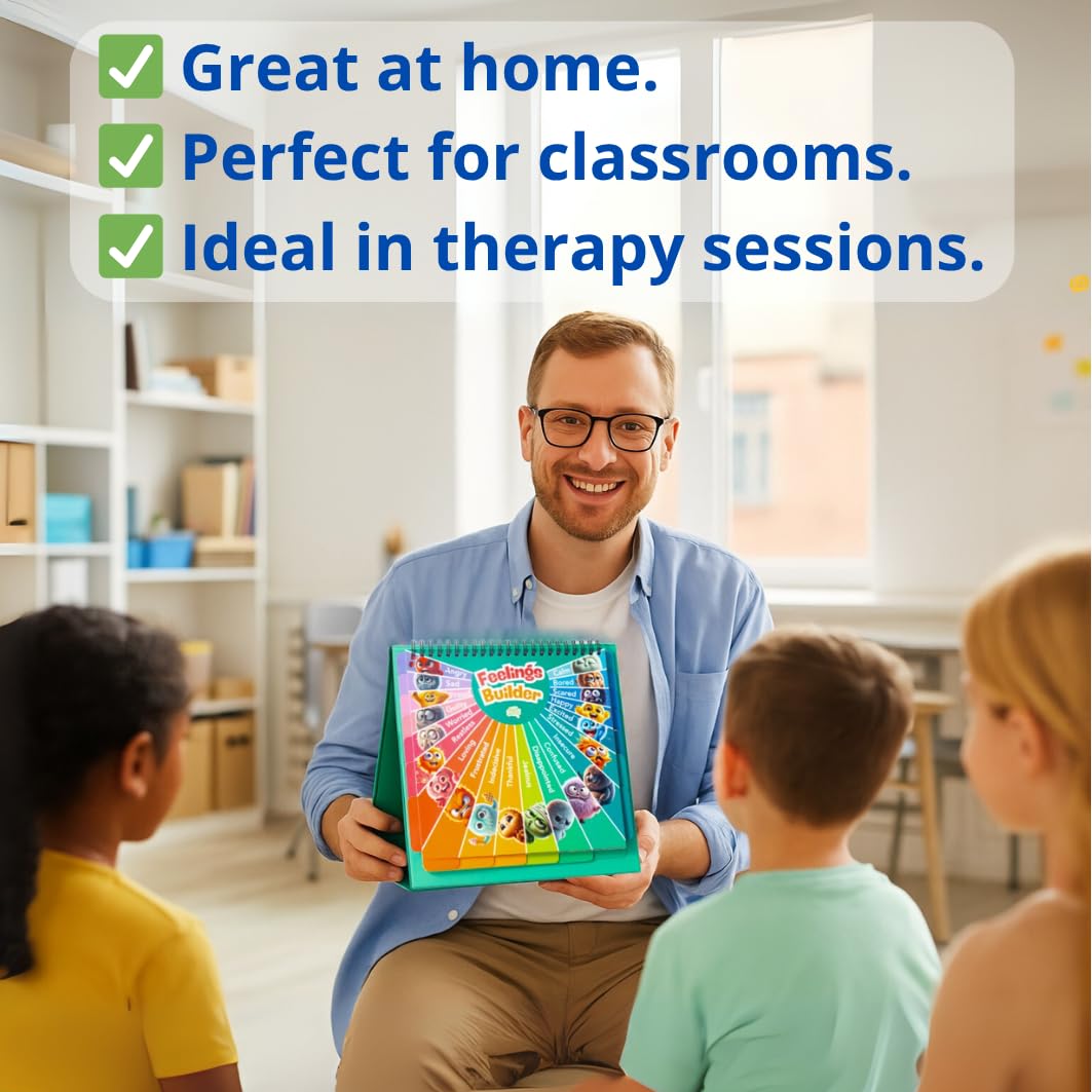 Multi-Memo Emotion Flipbook for Kids | Feelings Builder for Home, School & Therapy