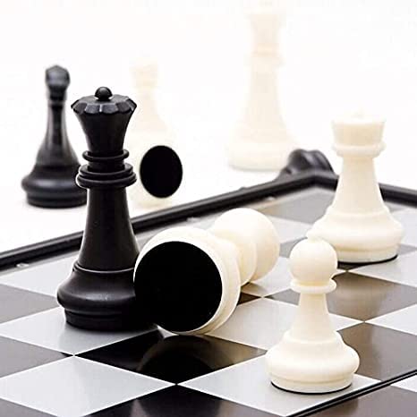 Multipurpose Go Magnetic Travel Chess Set - Foldable 9.84-Inch Board for Kids and Adults