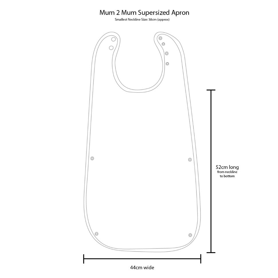 Mum 2 Mum PLUS SuperSized Clothing Protector - Navy Blue