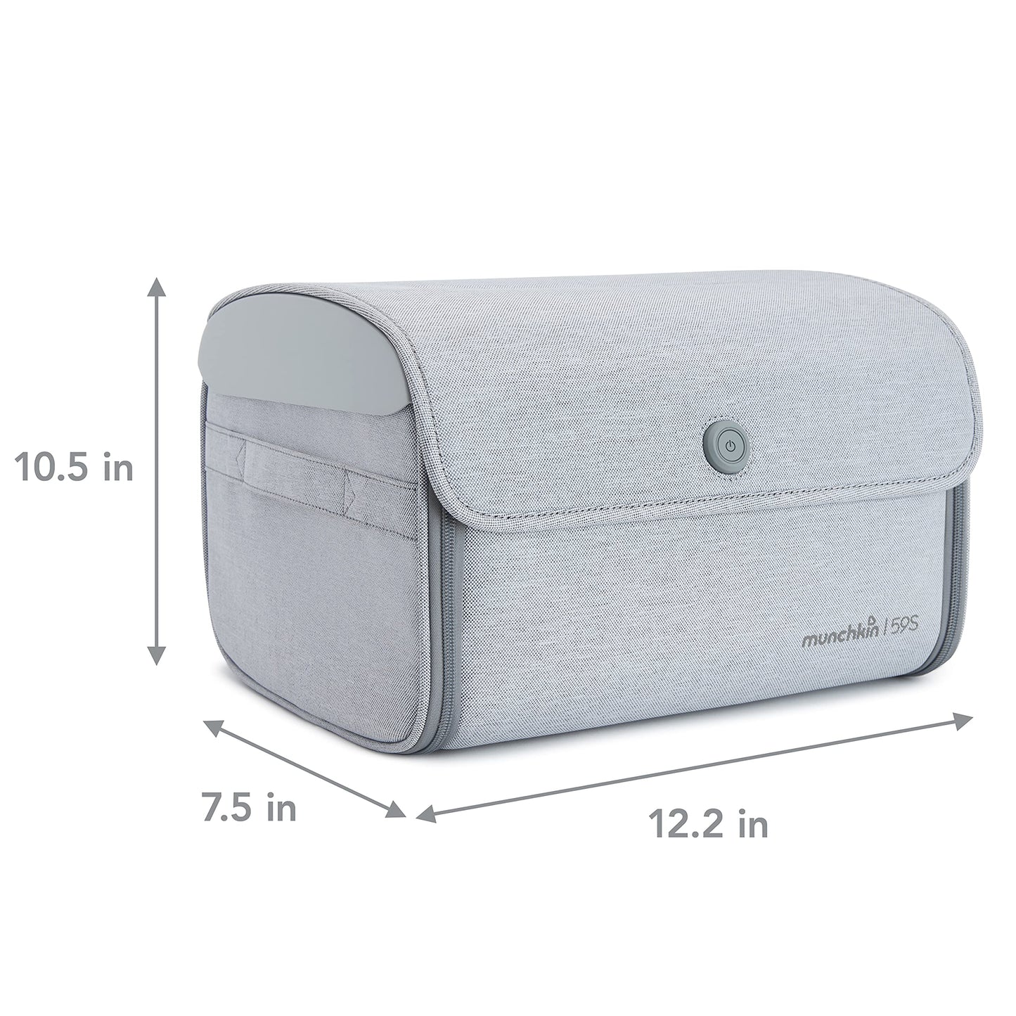 Munchkin 59S UV Cleaning Bag Grey – Portable Toy & Device Sanitizer