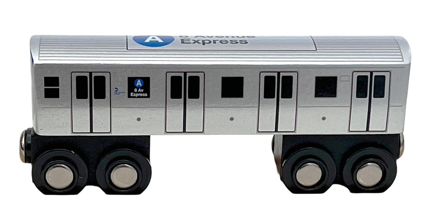 Munipals MP01-110A NYC Subway Train – MTA Licensed Wooden Toy, 5-Inch
