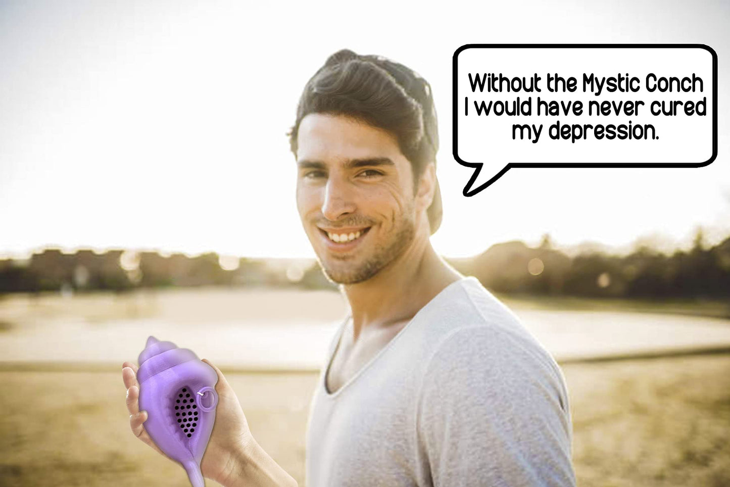MunnyGrubbers Original Mystic Conch Shell Lavender (V4+) – Parody Yes/No Fortune Teller