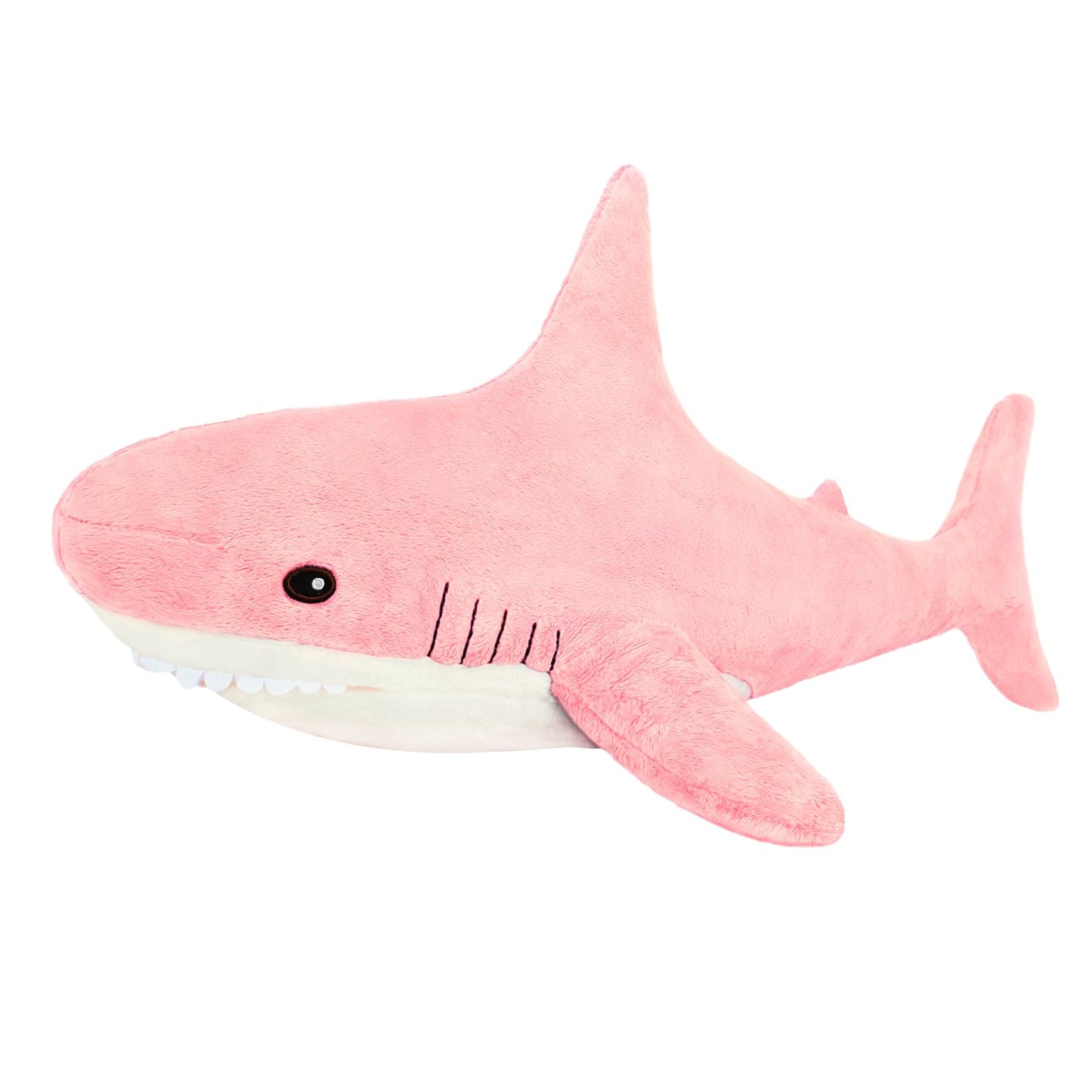MUPI Shark Plush 11in Pink – Soft Cotton Stuffed Animal for Kids