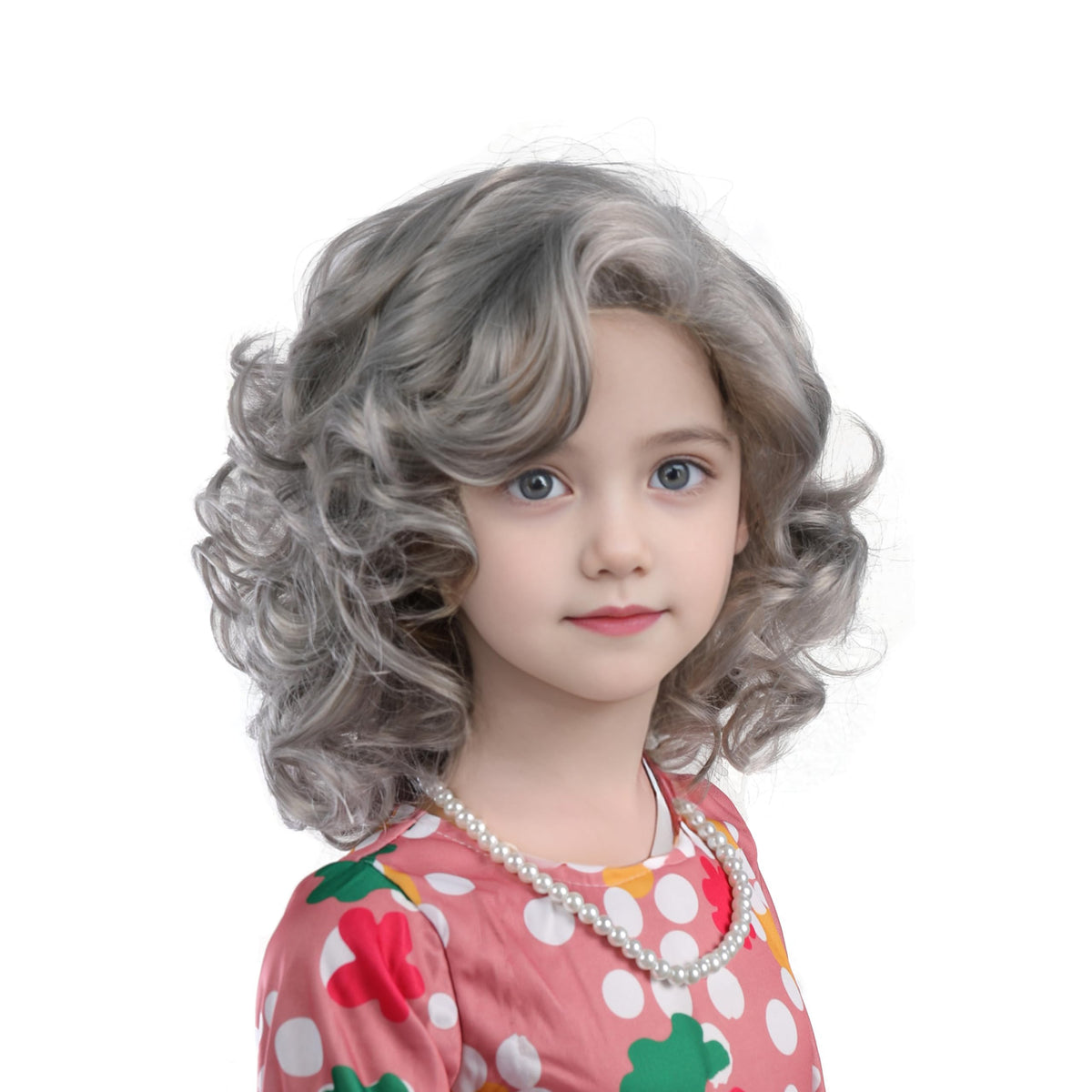 MUPUL Old Lady Wig for Kids – Grandma Wig for 100 Days of School