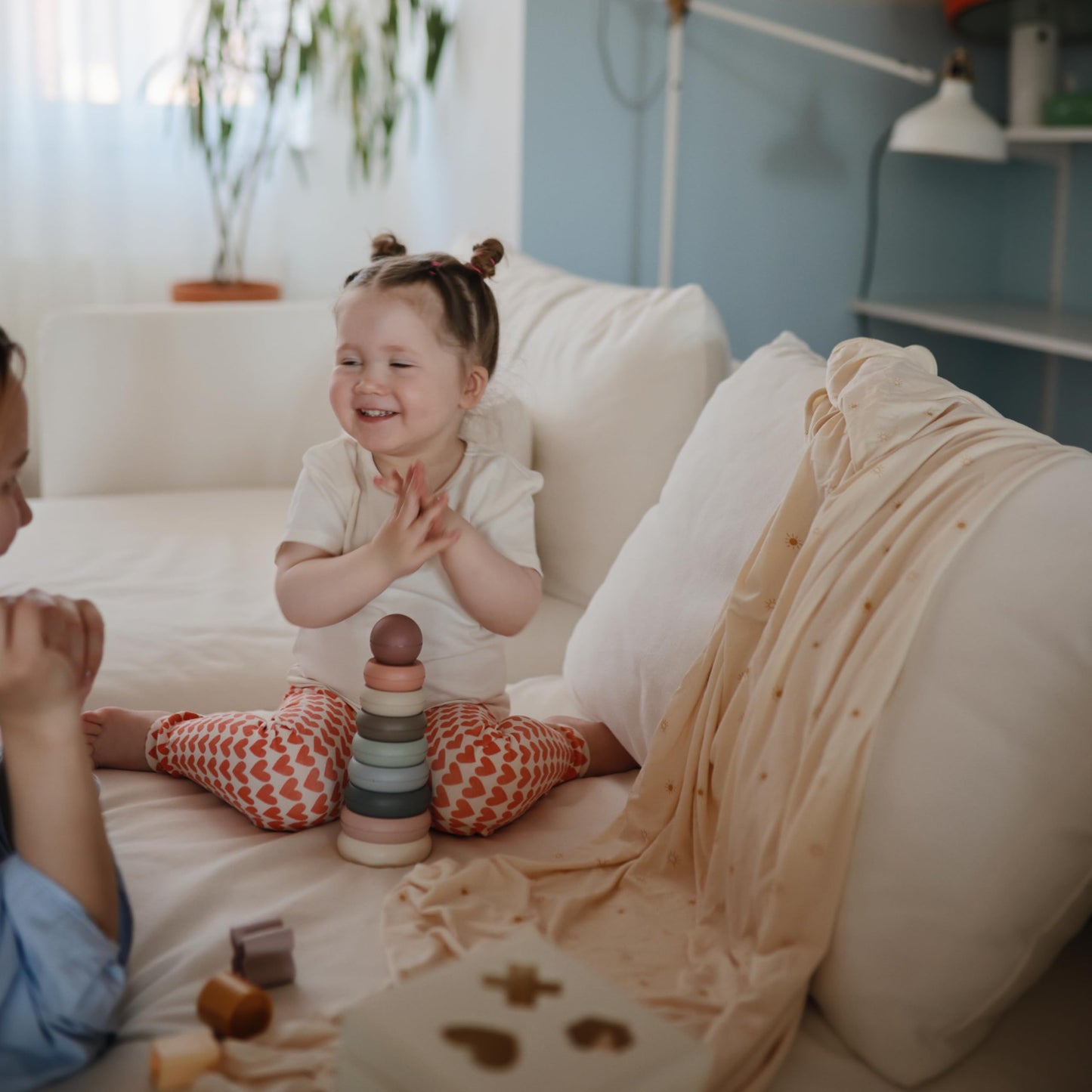 Mushie Stacking Rings Toy – Made in Denmark, BPA-Free & Safe for Babies