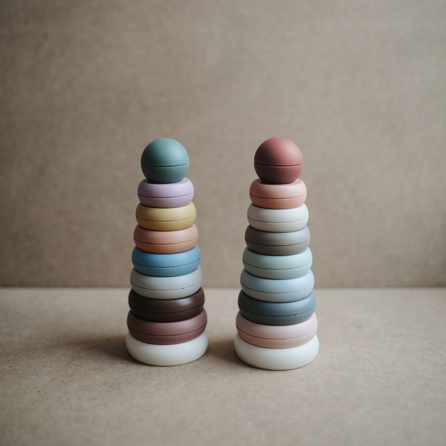 Mushie Stacking Rings Toy – Made in Denmark, BPA-Free & Safe for Babies