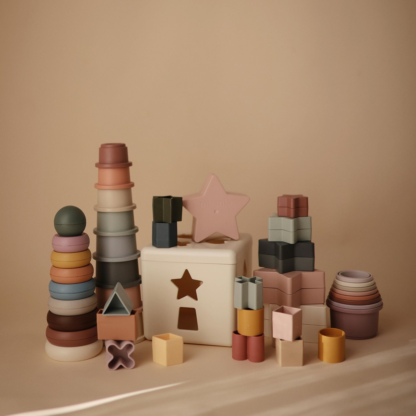 Mushie Stacking Rings Toy – Made in Denmark, BPA-Free & Safe for Babies