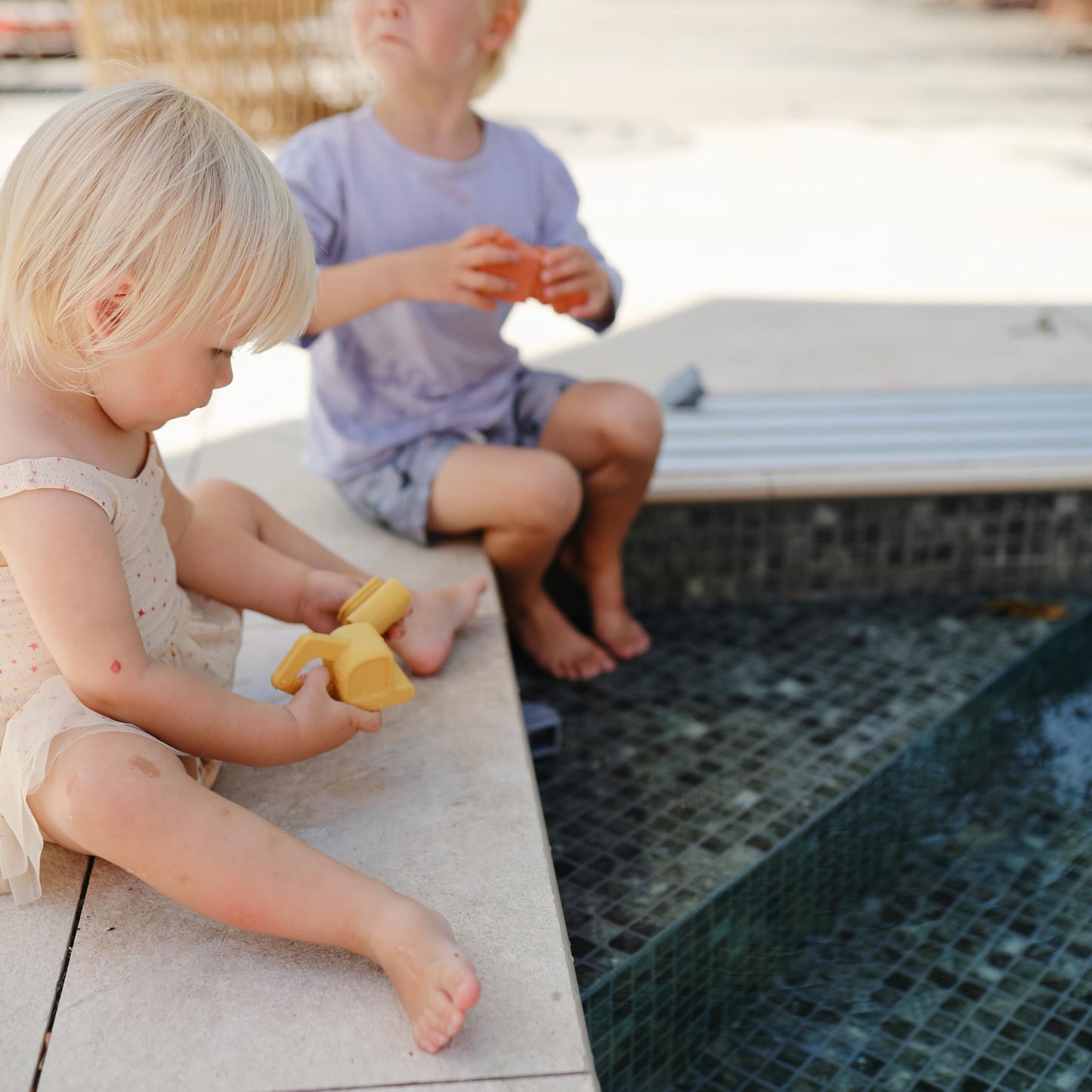 Mushie Vehicles Bath Toys 4-Pack – 100% Food Grade Silicone, Mold-Free