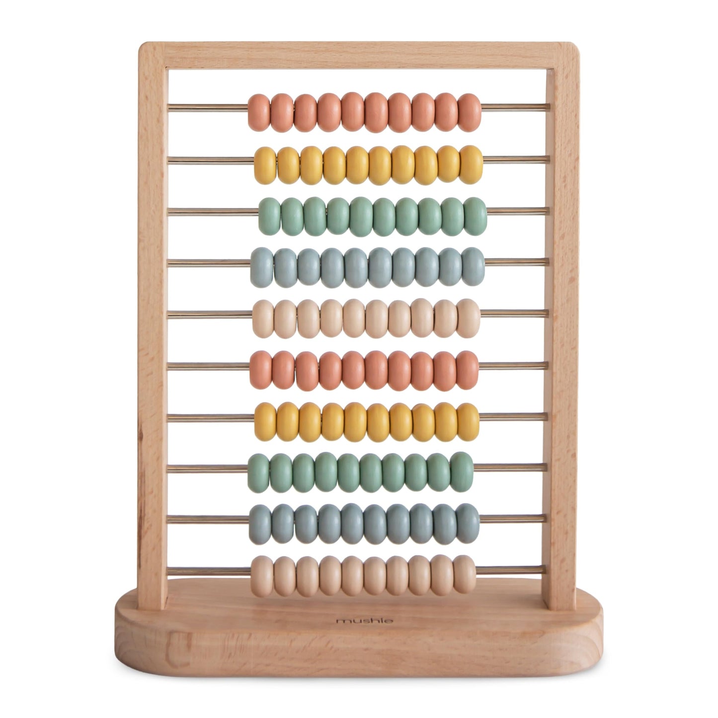 Mushie Wooden Abacus – Montessori Toy for Kids 2+ | Educational Bead Counter