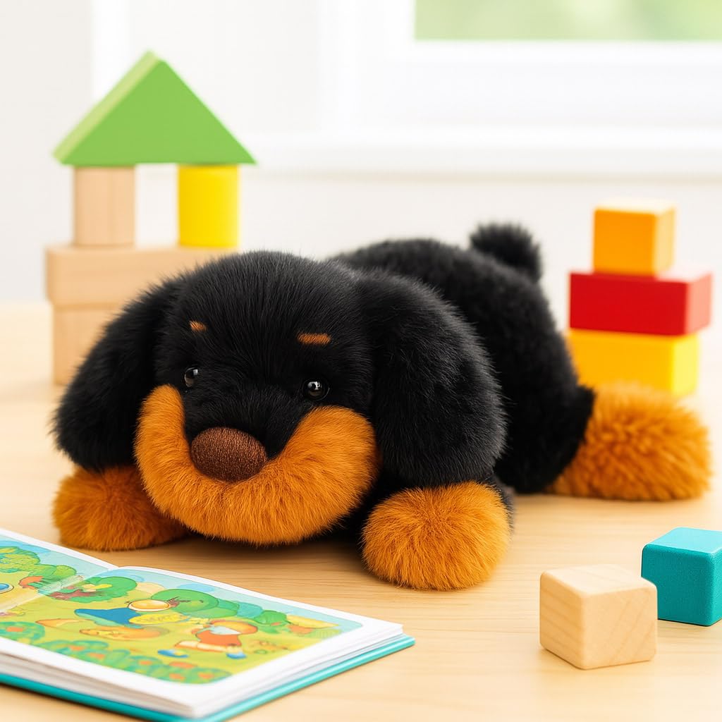 Mushymallow Adorable Dachshund Plush Toy – Soft Stuffed Dog for Kids, Great Gift Idea
