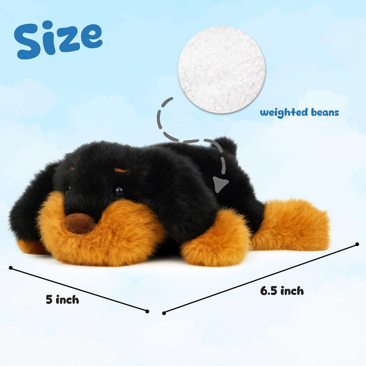 Mushymallow Adorable Dachshund Plush Toy – Soft Stuffed Dog for Kids, Great Gift Idea