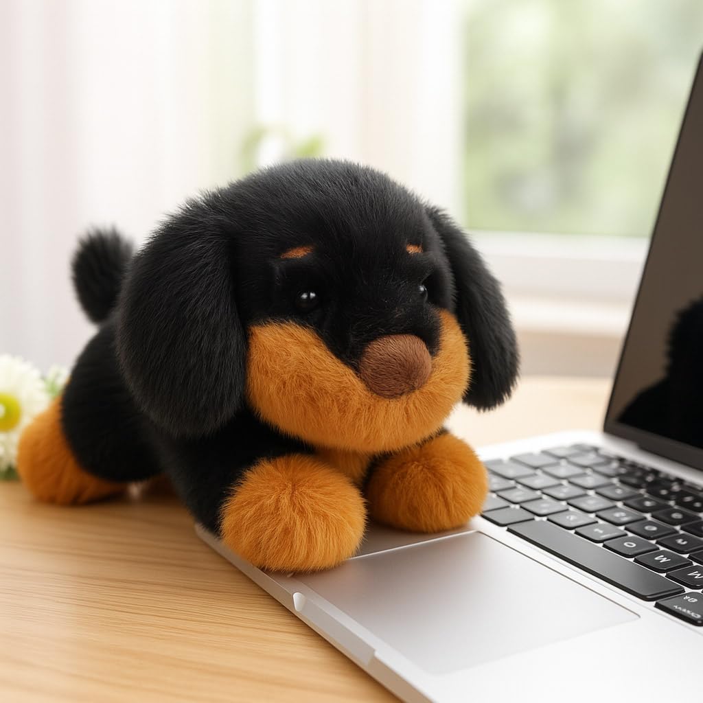 Mushymallow Adorable Dachshund Plush Toy – Soft Stuffed Dog for Kids, Great Gift Idea
