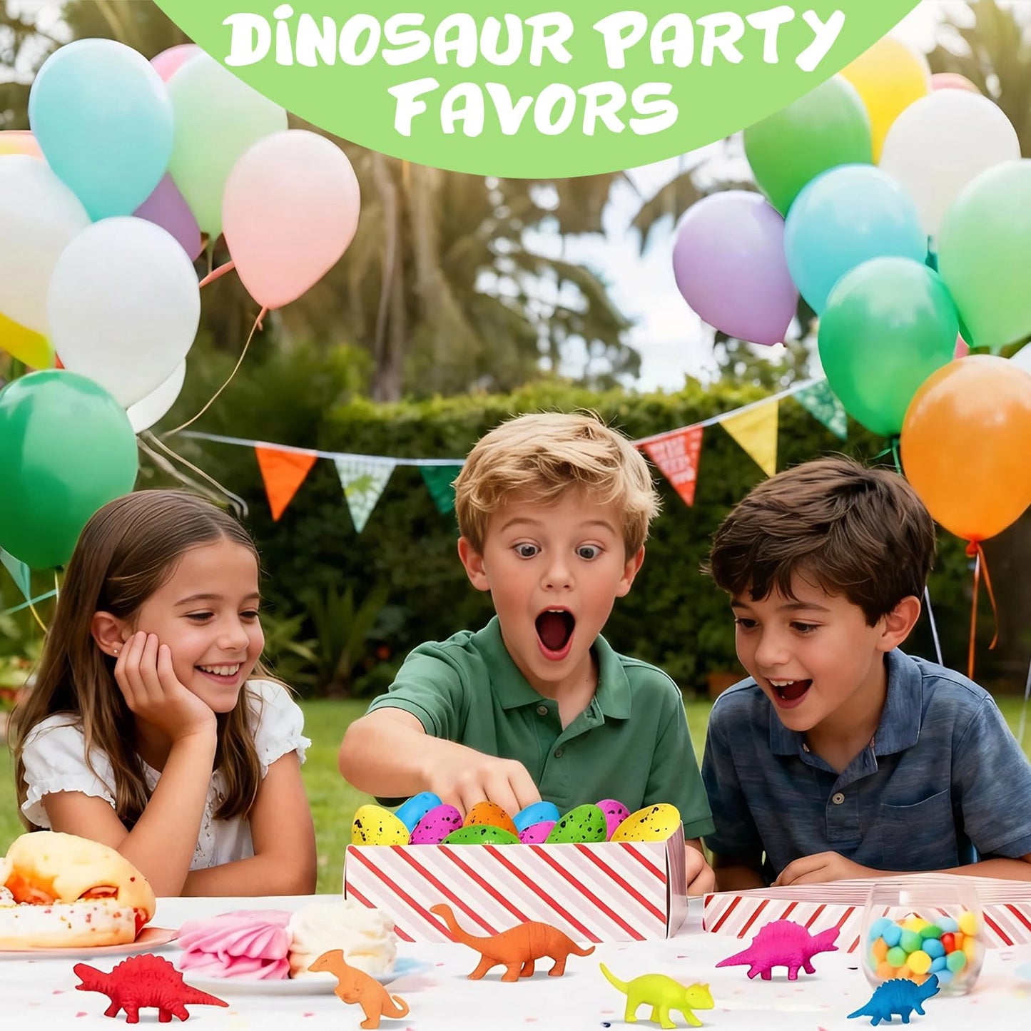 Musinote Valentines Day Gifts for Kids – 24 Pack Hatching Dinosaur Eggs & Cards