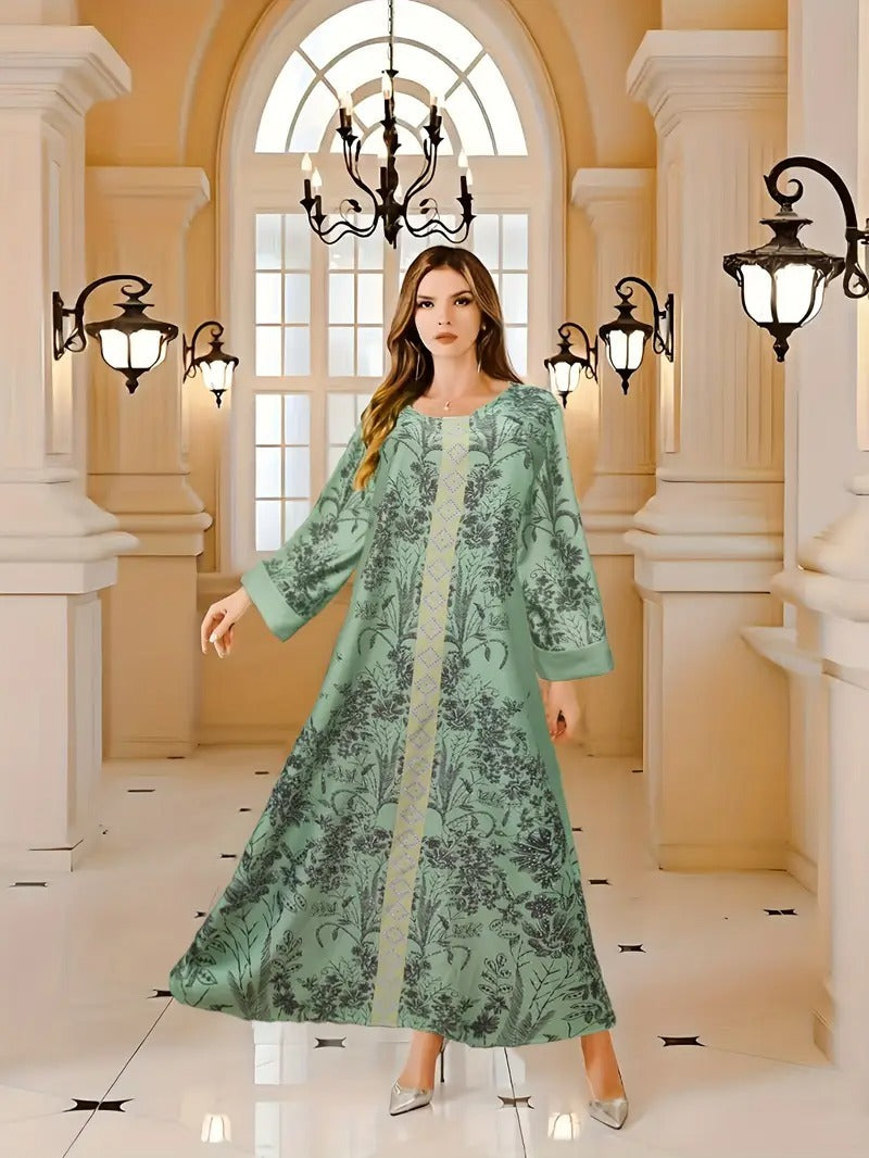 Muslim Women's Printed Robe