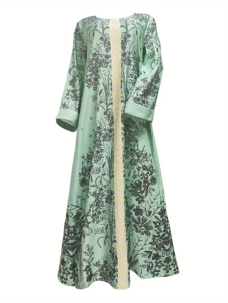 Muslim Women's Printed Robe