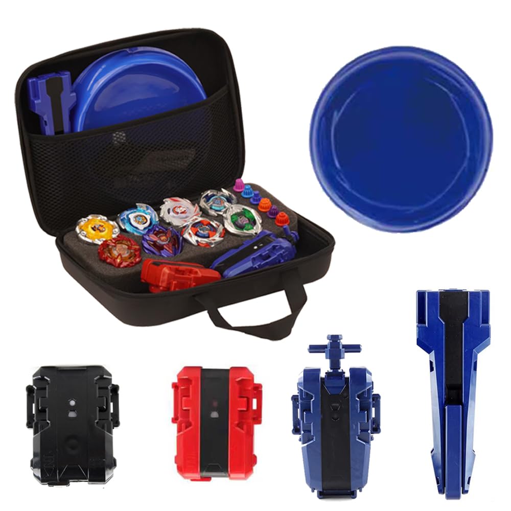 MUSTYBELT Battling Top Burst Gyro Set – 8 Tops & 2 Launchers for Kids 6+