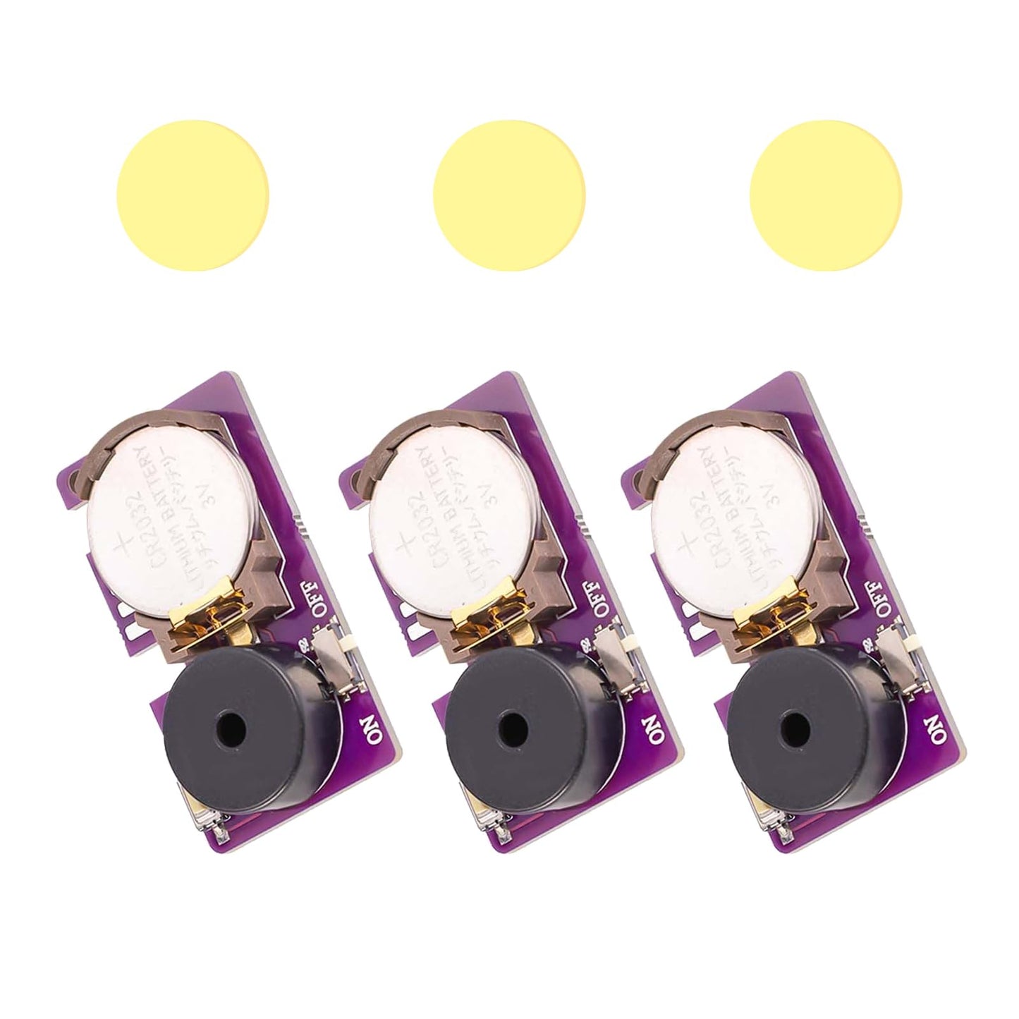 MUUPEG 3-Pack Cricket Noise Makers – 16 Sounds, Hidden Beeping, Long Battery Life (Dark Purple)