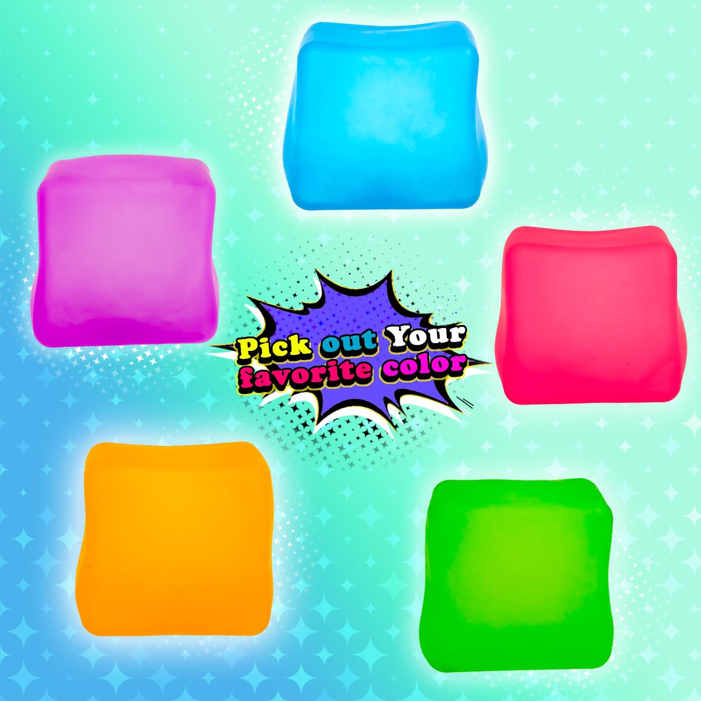 MUYMUT Sensory Stress Cube – High-Density Gel Fidget Toy for Anxiety Relief and Focus (1-Pack, Purple)